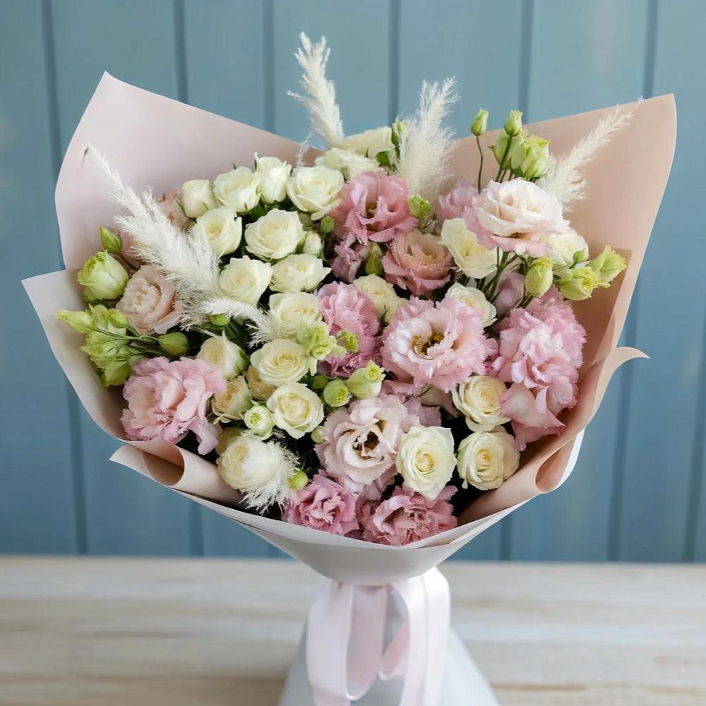 Букет цветов из: Альстромерии и Розы в Северном Оренбургской области