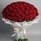 Букет 101 Красная роза Блэк Мэджик в Северном Оренбургской области