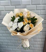 Букет цветов из:  Розы и Хризантемы #REPLACE_PRED# Северном Оренбургской области