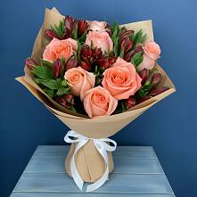 Букет цветов из:  Розы и Альстромерии #REPLACE_PRED# Северном Оренбургской области