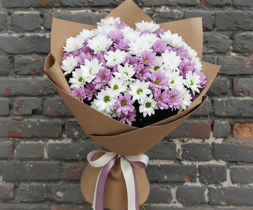 Букет цветов из: Хризантемы в Северном Оренбургской области