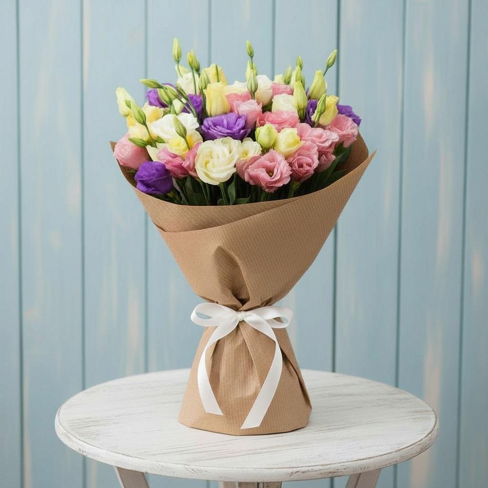 Букет цветов из: Лизиантусы в Северном Оренбургской области